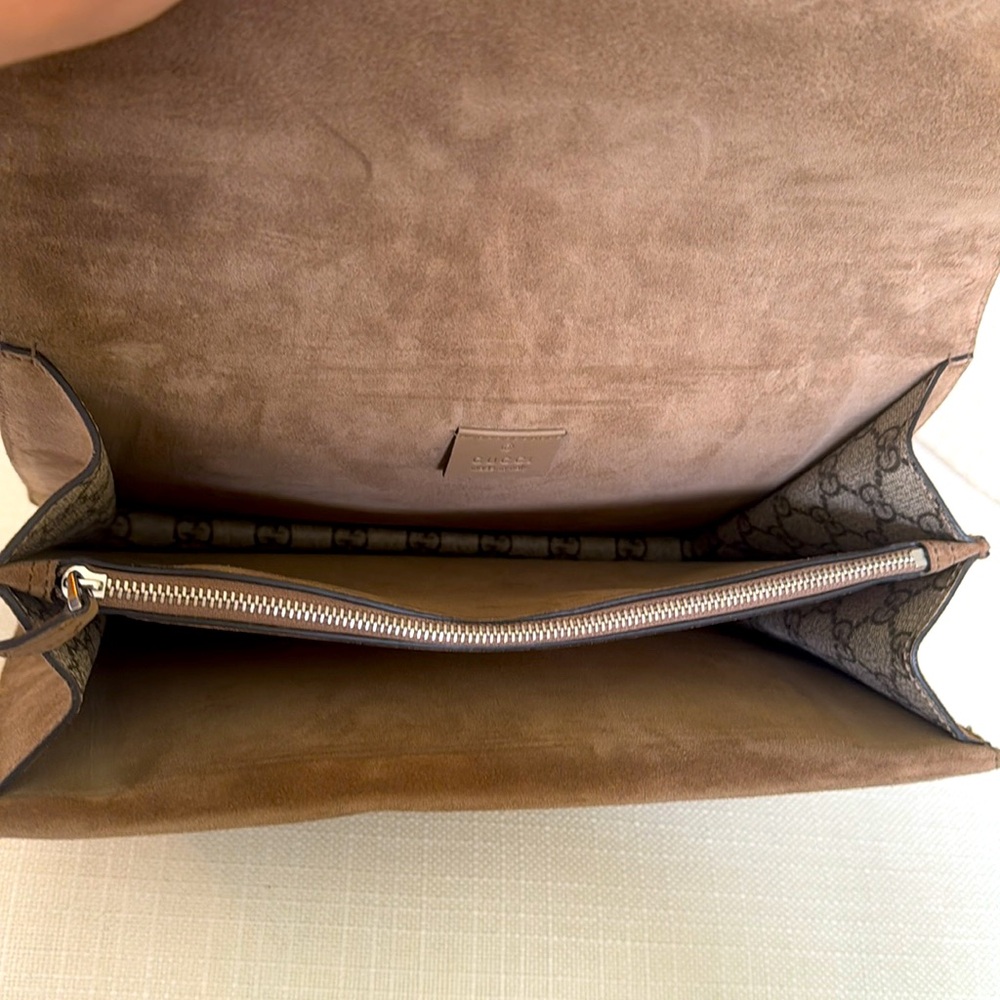 NEW Gucci Dionysus GG Supreme Suede Logo Handbag - Picture 8 of 11